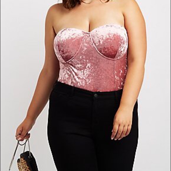 Charlotte Russe Tops - Crushed Velvet Top